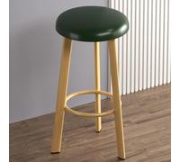 OGYJMSFN Sgabelli da Bar Bar Stools Upholstered in Waxed Leather With Wooden Structure Counter Height Dining Chairs Without Arms for Kitchen(Color 23,H60cm)