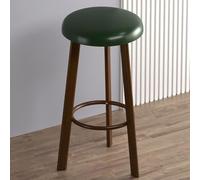 OGYJMSFN Sgabelli da Bar Bar Stools Upholstered in Waxed Leather With Wooden Structure Counter Height Dining Chairs Without Arms for Kitchen(Color 15,H80cm)