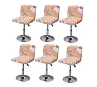 OGYJMSFN Sgabelli da Bar Elastic Chair Covers for Bar Stools Stretchable Low Back Seat 2 4 6 Pack Washable Dining Room Slipcovers Stylish Patterns Restaurant Home(Jazz)