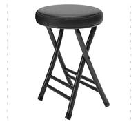 OGYJMSFN Sgabelli da Bar Foldable Round Bar Stool Metal With Cushioned Seat Ideal for Kitchen Dining Room Restaurant Space Saving and Stylish Design