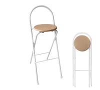 OGYJMSFN Sgabelli da Bar Kitchen Stools With Backs Adjustable Counter Height Foldable Bar Chairs Compact Design for Pub Party Use(70 cm)