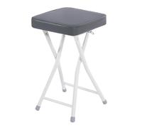 OGYJMSFN Sgabelli da Bar Padded Backless Folding Bar Stool High Counter Height Breakfast Chair for Kitchen Cafe Office Space Saving Lightweight Design Dorms Small(Grey)