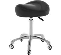OGYJMSFN Sgabelli da Bar Saddle Chair Dental Office Stool 360 Swivel Rolling Medical Ergonomic Relieve Pain 220lbs Weight Capacity Spa Seat for Tattoo/Bar(Black)
