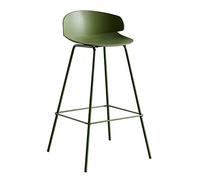 OGYJMSFN Sgabelli da Bar Seggiolone moderno e minimalista con schienale Sgabello da bar in ferro battuto for cucina domestica Sgabelli da bar for bar(A)