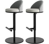 OGYJMSFN Sgabelli da Bar Sgabelli da bar for isola cucina, sgabello girevole regolabile con altezza dello schienale sgabello da bar in tessuto sedia da pranzo con base resistente, supporto 330(B)