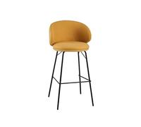 OGYJMSFN Sgabelli da Bar Sgabello da bar for il tempo libero 75 cm/29,52 pollici Seggiolone alla moda in ferro battuto con schienale Sgabelli da bar for bar(Pu Leather5)