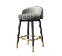 OGYJMSFN Sgabelli da Bar Sitting Height 55/65/75cm, Checkout Counter Bar Stool, Low Back, Back European Wrought Iron PU High Chair Independence dedication