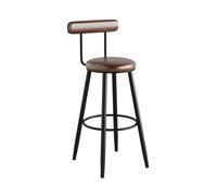 OGYJMSFN Sgabelli da Bar Stylish Green Bar Stools With Backrest Height Adjustable Counter Chairs for Kitchen Islands Restaurants Comfortable Seating Home Dining(Brown)
