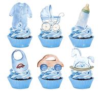 oh baby decorazioni cupcake tema neonato festa baby shower nascitato maschio compleanno bambino forniture party addobbi festa