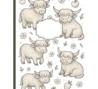 Oh Baby! Highland Cows: Ruled Notebook/Journal