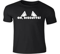 Oh Biscuits Bandit Dad Dog T Shirt Men's Funny Idea Daddy Black S