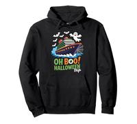 Oh Boo Halloween Crociera Viaggio Fantasma Spettrale Vacanza Donne Uomini Felpa con Cappuccio
