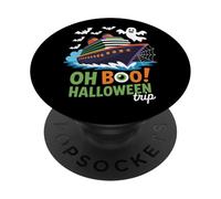 Oh Boo Halloween Crociera Viaggio Fantasma Spettrale Vacanza Donne Uomini PopSockets PopGrip Adesivo