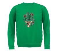 Oh Cervo Natale Is Here - Bambini Felpa/Maglione - Carino Babbo Festive Love