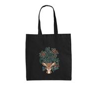 Oh Cervo Natale Is Here - Borsa Tote IN Tela - Carino Babbo Natale Festive Love