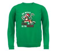 Oh Che Divertimento È Andare A Cavallo - Felpa Per Adulti - Cavalli Natale