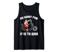 Oh Che Divertimento è Guidare Cool Santa su Una Moto Canotta