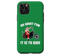 Oh Che divertimento è guidare Cool Santa su una moto Custodia per iPhone 11 Pro
