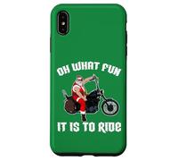 Oh Che divertimento è guidare Cool Santa su una moto Custodia per iPhone XS Max