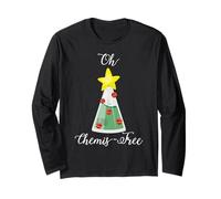 Oh Chemis-Tree T Shirt Natale Chemistry Shirt Maglia a Manica