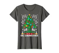 Oh Chemistree Natale Chimica Chimica Scienza Tavola Maglietta, Donna, Asfalto, L