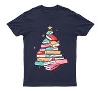 Oh Christmas Tree Book T-Shirt Unisex Regalo Retrò Stagionale Divertente...