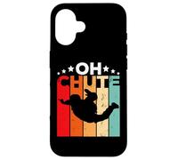 Oh Chute Skydiving Parachutist Skydive Parachuting Skydiver Custodia per iPhone 16
