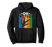 Oh Chute Skydiving Parachutist Skydive Parachuting Skydiver Felpa con Cappuccio