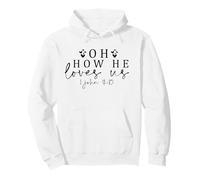 Oh Come Ci AMA Uomini e Donne cristiani grati grati Felpa con Cappuccio