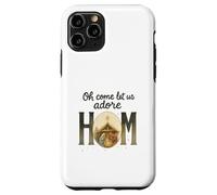Oh Come Let Us Adore Him - Watercolor Nativity Christmas Custodia per iPhone 11 Pro