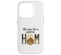 Oh Come Let Us Adore Him - Watercolor Nativity Christmas Custodia per iPhone 14 Pro
