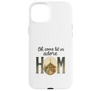 Oh Come Let Us Adore Him - Watercolor Nativity Christmas Custodia per iPhone 15 Plus