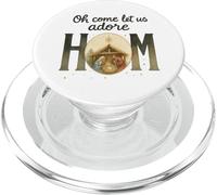 Oh Come Let Us Adore Him - Watercolor Nativity Christmas PopSockets PopGrip per MagSafe
