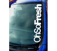 Oh Cosi Fresco Piccolo - Grande Parabrezza Auto Su Divertente Novità Adesivo