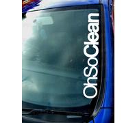 Oh Cosi Pulire Piccolo - Grande Parabrezza Auto Su Divertente Novità Adesivo Ocd