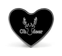 Oh Deer, graziosa spilla a forma di cuore, spilla da bavero, gioiello decorativo per vestiti, cappello, borsa