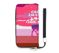 Oh Deer I Am Queer Gay LGBT Portafoglio Sottile per Le Donne Borsa Lunga Carino Pochette Da Polso Borsetta Titolari di Carte, Stile:, 20x10.5cm