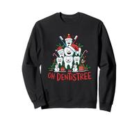 Oh Dentistree Divertente Natale Denti Arte Felpa