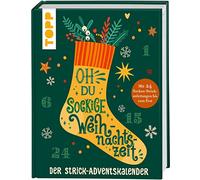 Oh du sockige Weihnachtszeit: 24 Socken bis zum Fest, mit 24 Doppel-Seiten zum Aufklappen