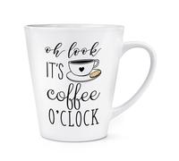 Oh Guarda È L'Ora Del Caffè Tazza Latte Da 12oz