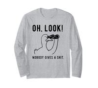 oh Guarda Nessuno dà un'anatra Divertente di Merda Maglia a Manica