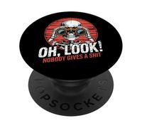 Oh guarda, nessuno regala un divertente costume da scheletro PopSockets PopGrip Adesivo