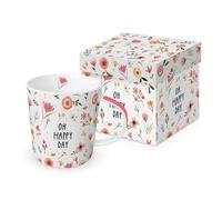 Oh Happy Day Tazza Porcellana Tazza con Manico IN Confezione Regalo Ppd