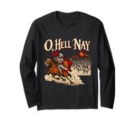 Oh Hell Nay Meme di Storia del Cavaliere Medievale Gotico Maglia a Manica