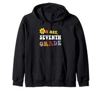 Oh Hey Settimo Grado 7 ° Ritorno A Scuola Retrò Insegnante Bambini Felpa con Cappuccio