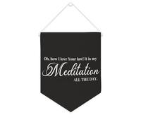 Oh,how I Love Your Law! It Is My Meditation All The Day - Striscione motivazionale da appendere alla parete, striscione decorativo da parete, decorazione per casa, soggiorno, camera da letto, ufficio