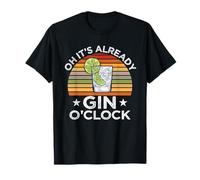 Oh It's Gin O'Clock Regalo Per Amanti Del Gin Tonic Maglietta