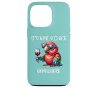 Oh Its Wine O Clock Drinking Parrot It's 5 O'Clock Somewhere Custodia per iPhone 13 Pro