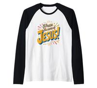 Oh Lodate Il Nome di Gesù! Maglia con Maniche Raglan