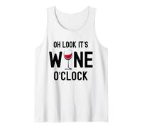 Oh Look It's Wine O'Clock Divertente Bicchiere da Vino Rosso Canotta